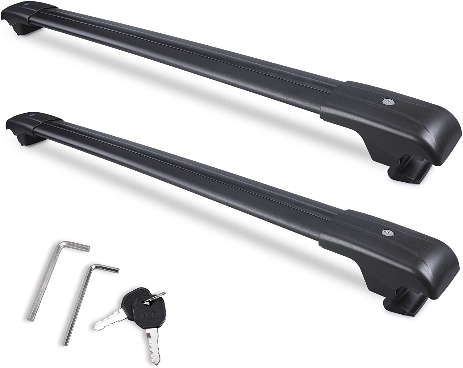 Autekcomma Heavy Duty Roof Rack CrossBars for 2015-2021 Mercedes Benz GLE Series,Anti-Corrosion, Black Matte with Anti-Theft Locks (ONLY FIT Original EXISTING Side Rail)