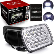 KASLIGHT H6054 Led Headlights, Pair 7x6 Led Headlights 5x7 Led Headlight 6054 Led Headlight 7x6 Headlights H6054 Led Headlight Hi/Low Sealed Beam 7x6 Headlight Lamp for Jeep Xj Yj Cherokee E250