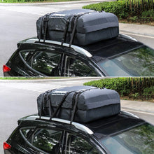 TIROL Waterproof Roof Top Carrier Cargo Luggage Travel Bag (15 Cubic Feet) for Vehicles with Roof Rails