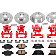 Power Stop KC2315 1-Click Performance Brake Kit with Caliper, Front & Rear