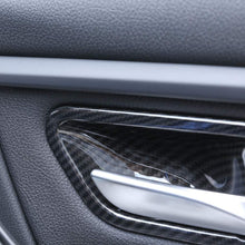 Carbon Fiber ABS Plastic Interior Door Handle Bowl Cover Trim For BMW 3 4 Series f30 f32 f35 316i 318i 320li 2013-2018