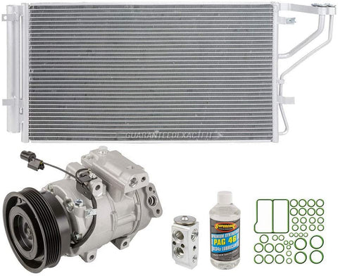 For Kia Rondo 2007 2008 AC Compressor w/A/C Condenser & Repair Kit - BuyAutoParts 60-80738R6 New