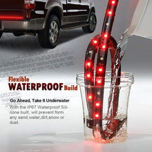 Partsam 60" 90LED Tailgate Light Bar Red White Backup Reverse LED Strip Turn Signal Brake Stop Indicator Tail Light Replacement for Most Cars, Trucks, SUV, RV, Van, Trailers