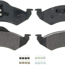 Wagner QuickStop ZX820 Semi-Metallic Disc Pad Set Includes Pad Installation Hardware, Front