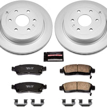 Power Stop CRK5262 Coated Brake Rotor & Ceramic Brake Pads- rear