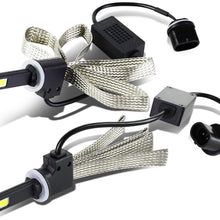 9006 6000K White LED High or Low Beam Conversion Light Bulbs (Pack of 2)