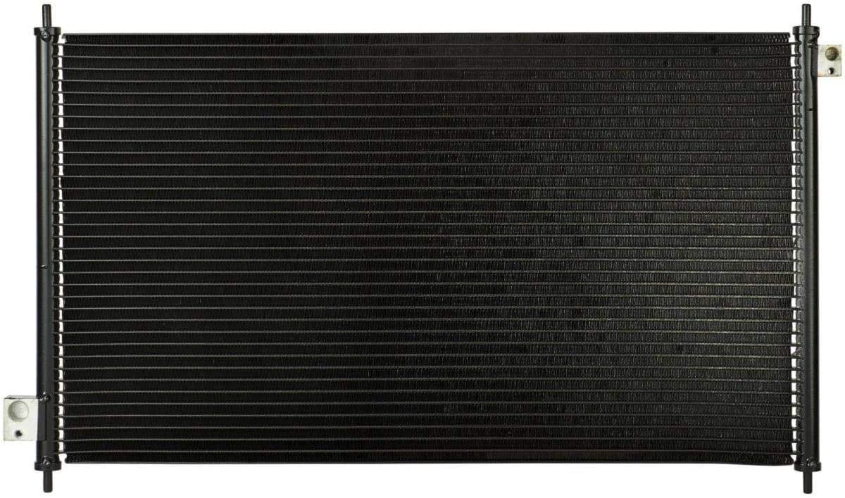 VioletLisa All Aluminum Air Condition Condenser 1 Row Compatible with 1998-2002 Accord 2.3L L4 Without Oil Cooler
