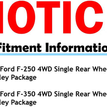 Detroit Axle - Front and Rear Brake Kit Rotors w/Ceramic Pads w/Hardware & Brake Kit Cleaner & Fluid for 2005-2007 Ford F-250 4x4 w/SINGLE REAR WHEELS (No Harley Package) - 05-08 Ford F-350 SRW