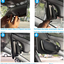 KITBEST Anti Glare Rearview Mirror, Universal Car Interior Rear View Mirror Panoramic Convex Clip On Wide Angle Blue Tint Mirror to Reduce Blind Spot and Antiglare Effectively