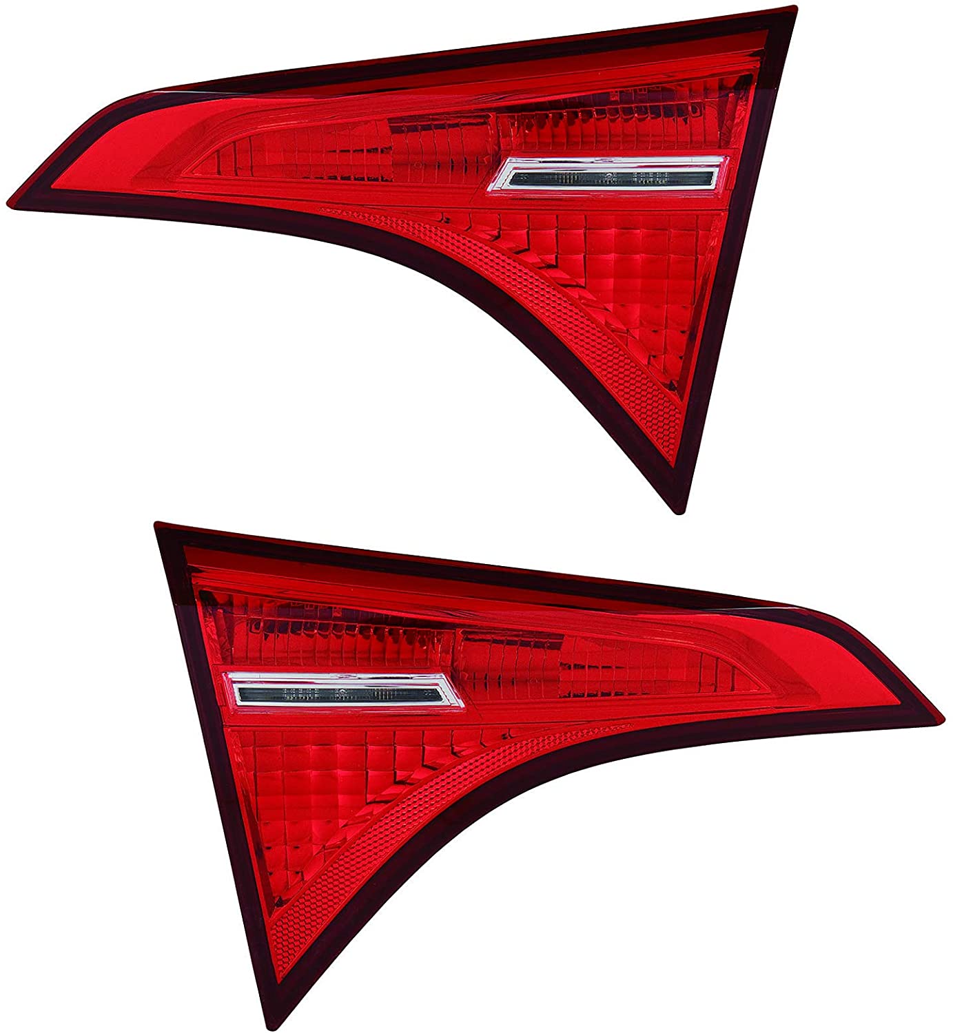 JP Auto Inner Back Up Reverse Tail Light Compatible With Toyota Corolla 2017 2018 Driver Left And Passenger Right Side Pair Set Taillamp