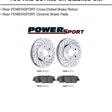PowerSport Rear Drilled Rotors + Ceramic Brake pads BLXR.03003.02