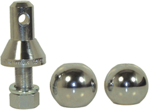 Convert-A-Ball 105LB Super-Long Nickel-Plated Shank with 2 Balls - 1