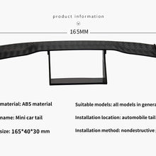 1 Pcs Mini Spoiler Auto Car Tail Decoration Spoiler Wing Carbon Fiber by