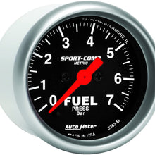 Auto Meter 3363-M Sport-Comp Electric Fuel Pressure Gauge