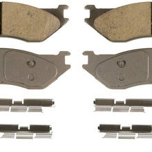 Wagner ThermoQuiet QC966B Ceramic Disc Pad Set With Installation Hardware, Front