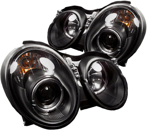 Spyder Auto Mercedes Benz CLK Black Halogen Projector Headlight