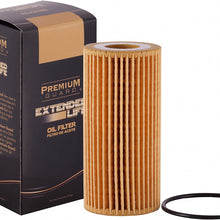 PG8161EX Extended Life Oil Filter up to 10,000 Miles, Fits 2013-2020 various models of, Seat, Audi, Porsche, Volkswagen, Seat (Pack of 6)
