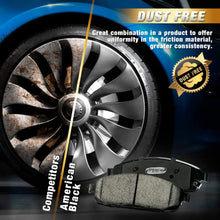 American Black ABD702M Professional Semi-Metallic Front Disc Brake Pad Set Compatible With Expedition F-150 Lightning Heritage F-250 Navigator - OE Premium Quality - Perfect fit, QUIET and DUST FREE