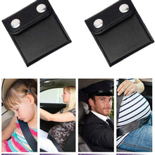 LICY Seatbelt Adjuster for Adults, Vehicle Seat Belt Cover Clips for Universal Comfort Automotive Belt Strap 2 Pack Black