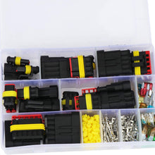 OCR 240Pieces 1 2 3 4 5 6 Pin Car Waterproof Electrical Terminals Wire Connectors with Automotive Blade Fuses for Motorcycle Scooter Truck Boats