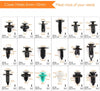 EZYKOO Push Bumper Fastener Rivet Clips with 18 Most Popular Sizes Auto Push Pin Rivets Compatible with Benz, BMW, Toyota, Honda, Subaru, Nissan, Mazda etc
