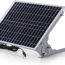 SUNER POWER 12V Waterproof Solar Battery Trickle Charger & Maintainer - 20 Watts Solar Panel Built-in Intelligent MPPT Solar Charge Controller + Adjustable Mount Bracket + SAE Connection Cable Kits