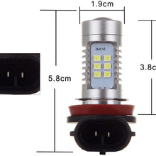 SCITOO White H11 LED Bulbs 30SMD LED Light with Projector for Fog Light Plug and Play Style,4Pcs