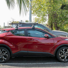 Extreme Online Store EOS Visors Replacement for 2018-Present Toyota C-HR | JDM Mugen Style Smoke Tinted Side Vents Rain Guard Window Deflectors