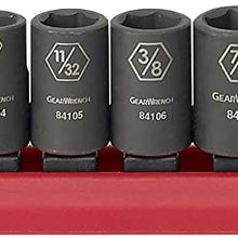 GEARWRENCH 20 Pc. 1/4" Drive 6 Point Standard & Deep Impact SAE Socket Set - 84900
