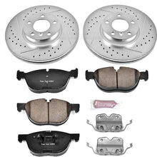 Power Stop K6064 Front Brake Kit with Drilled/Slotted Brake Rotors and Z23 Evolution Ceramic Brake Pads