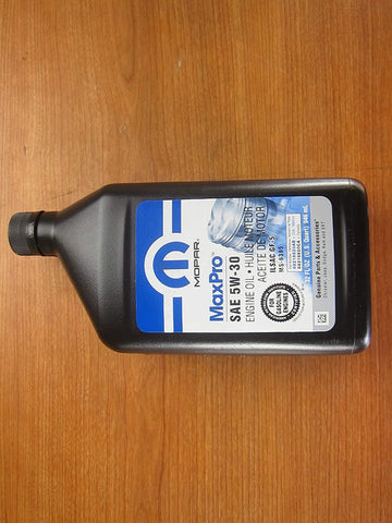 Mopar Chrysler Dodge Jeep Ram One Quart of SAE 5W-30 Maxpro Motor Oil New OEM