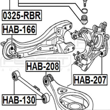 52350Shja00 - Arm Bushing (for Rear Arm) For Honda - Febest