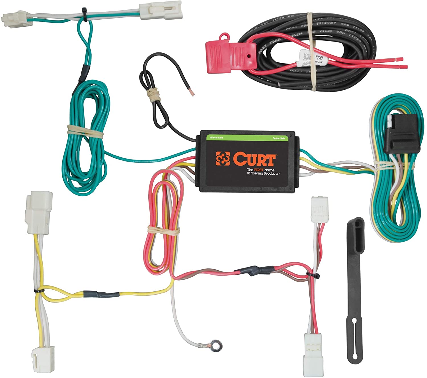 CURT 56261 Vehicle-Side Custom 4-Pin Trailer Wiring Harness for Select Toyota Sienna