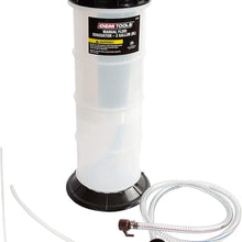 OEMTOOLS 24936 8.0 Liter Evacuator | Oil, Transmission, Coolant Change Tool | Easy-to-Use Hand Pump | Extract Fluid Through Dipstick Tubes | No-Mess | Shut-Off Valve Prevents Spills