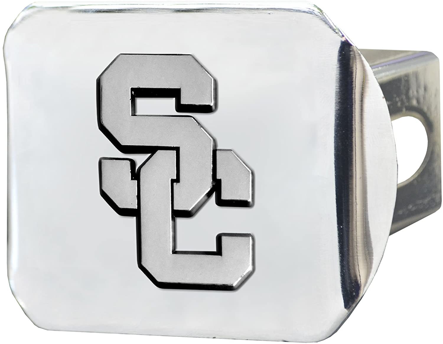 FANMATS - 14975 NCAA Univ of Southern California Trojans Chrome Hitch Cover,3.4