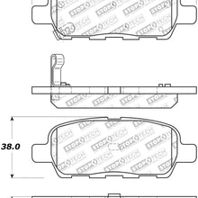 StopTech 308.09050 Street Brake Pads; Rear with Shims and Hardware