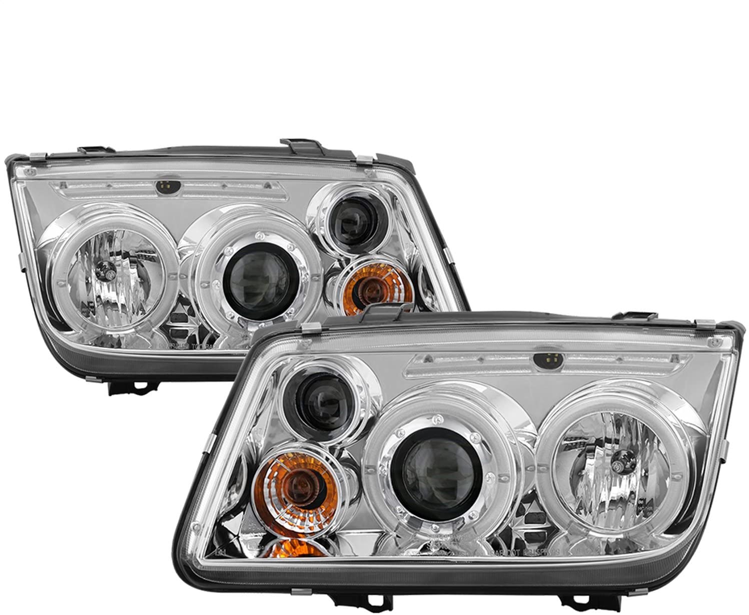 Spyder Auto 5012265 LED Halo Projector Headlights Chrome/Clear