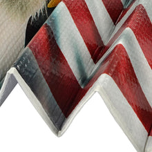 USA Patriotic American Eagle Flag Front Windshield Sun Shade - Accordion Folding Auto Sunshade for Car Truck SUV - Blocks UV Rays Sun Visor Protector - Keeps Your Vehicle Cool - 58 x 28 Inch