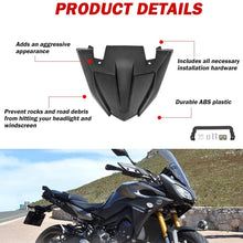 Motorcycle Front Wheel Hugger Fender Beak Nose Cone Extension Cover Extender Cowl for Yamaha MT 09 MT09 MT-09 Tracer 900 GT FJ09 FJ-09 2018 2019 2020 18-20 (Black)