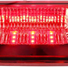 LED 3rd Tail Brake Cargo Light High Mount Lamp For 04-08 Ford F150, 07-10 Ford Explorer Sport Trac, 06-08 Lincoln Mark LT (Chrome Housing Red Lens)