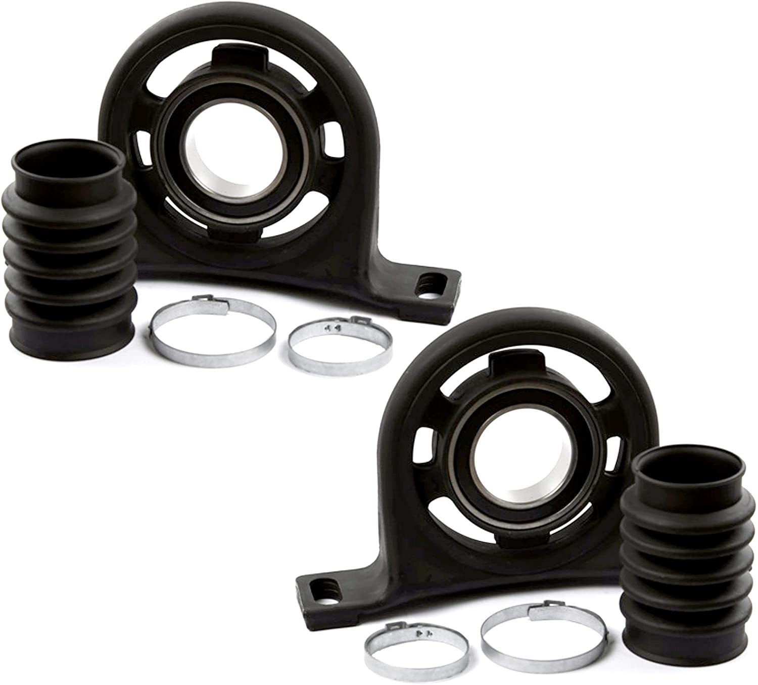 APDTY 141609x2 Driveshaft Center Support Bearing Pair