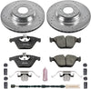 Power Stop K7022 Front Brake Kit with Drilled/Slotted Brake Rotors and Z23 Evolution Ceramic Brake Pads
