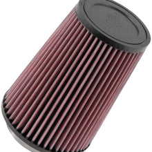 K&N Universal Clamp-On Air Filter: High Performance, Premium, Replacement Engine Filter: Flange Diameter: 3.3125 In, Filter Height: 6.5 In, Flange Length: 0.625 In, Shape: Round Tapered, RU-2710