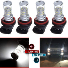 cciyu High Power H11 H8 H9 Epistar 48SMD COB LED Fog Light Bulbs Replacement fit for DRL Fog Lights Driving Lamps,4Pack