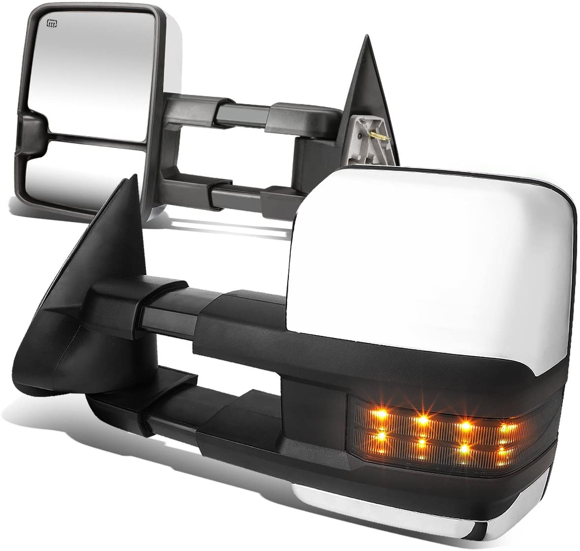 DNA Motoring TWM-015-T999-CH-SM Towing Side Mirrors