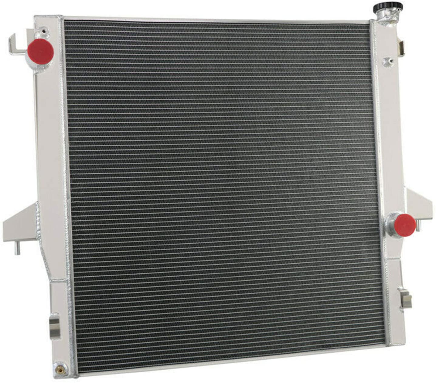 ALLOYWORKS 3 Row All Aluminum Radiator For 2003-2010 Dodge Ram 2500 3500 4000 4500 5500 Pickup 5.9L 6.7L Cummins Engines