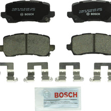 Bosch BC1698 QuietCast Premium Ceramic Disc Brake Pad Set For Acura: 2014-2017 RLX, 2015-2017 TLX; Rear