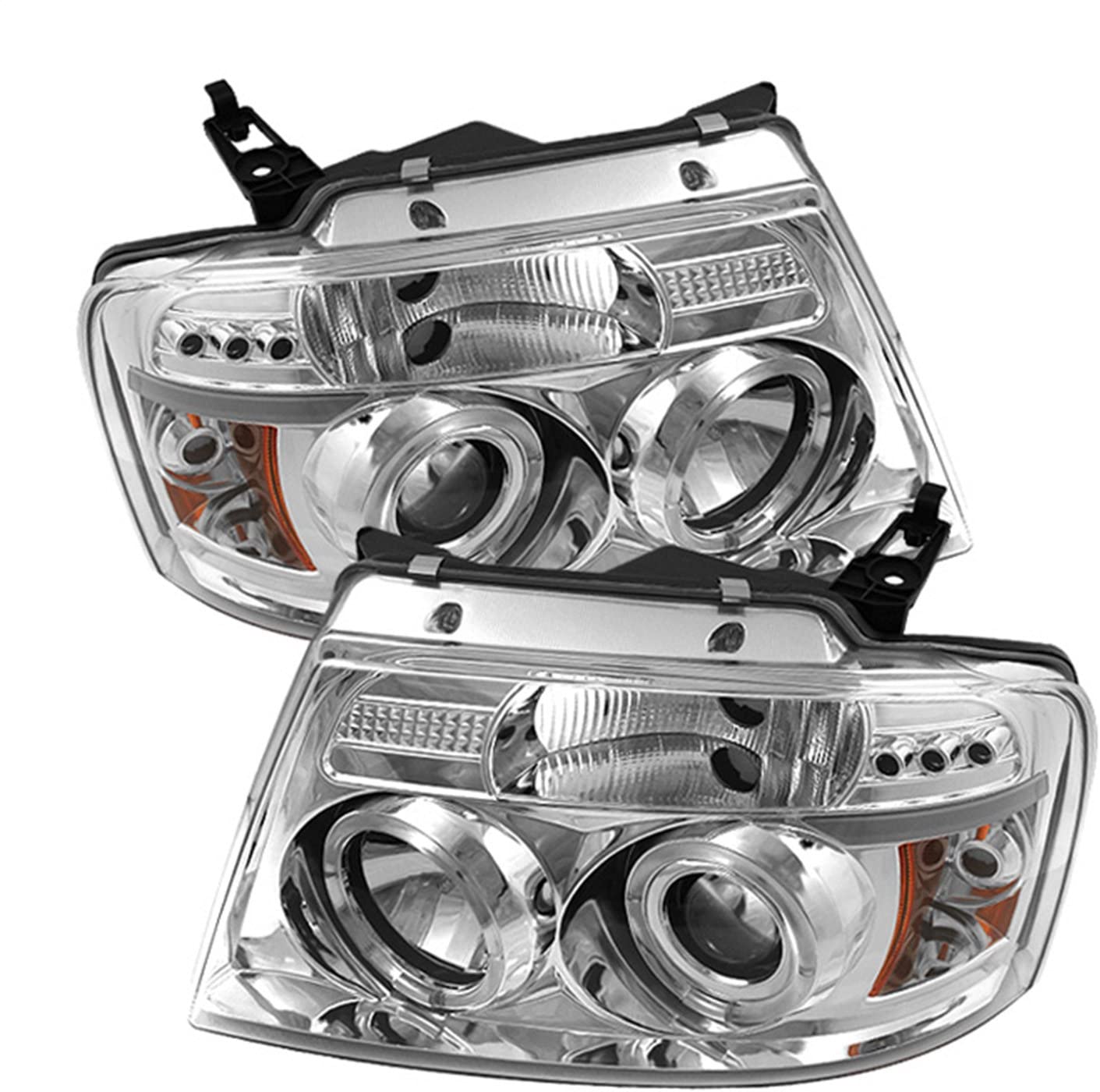 Spyder Auto 5010216 LED Halo Projector Headlights Chrome/Clear