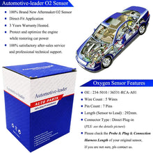 Automotive-leader 234-5010 Upstream Wideband Air Fuel Ratio Oxygen O2 Sensor 1 for Acura MDX RL 3.5L-V6 TL 3.2L-V6, Honda Accord 3.0L Odyssey Pilot Ridgeline 3.5L-V6, Saturn Vue 3.5L 36531-RCA-A01