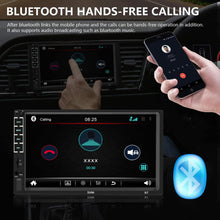 Leadfan 7" Car Stereo Touch Screen Car Audio Receiver Double Din FM Radio Bluetooth Video Remote Control MP5/4/3 Player Android iPhone Mirror Link USB/SD/AUX Hands Free Calling with Camera